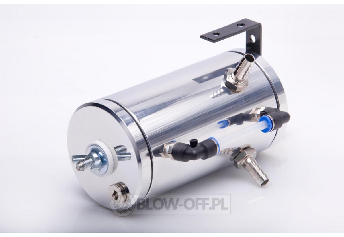 Oil catch tank without filter - silver