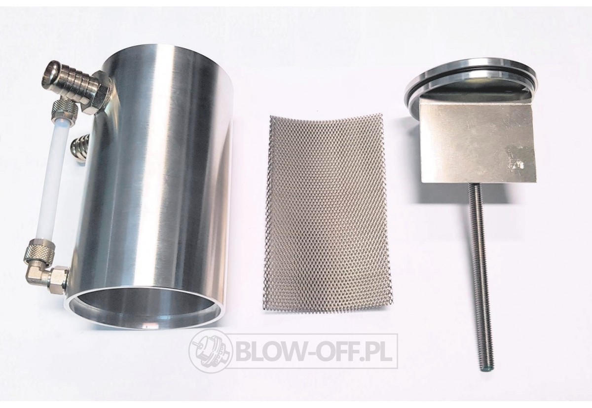 Oil catch tank without filter - silver
